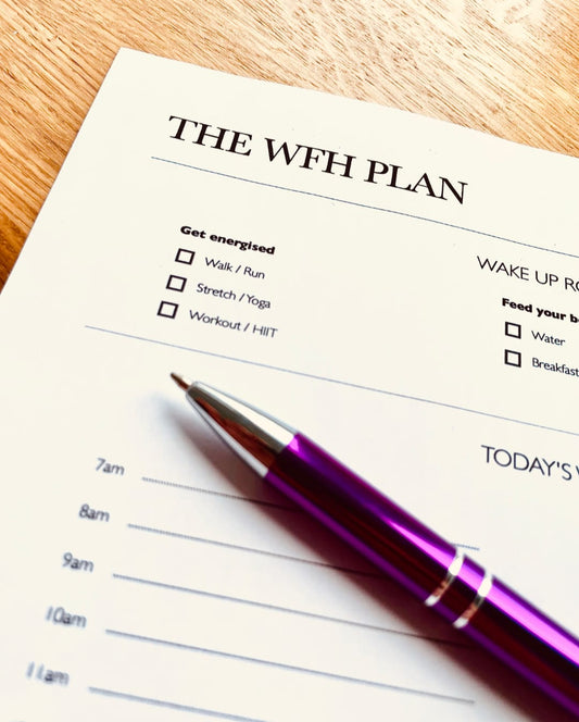 The WFH Plan - A4 printable download