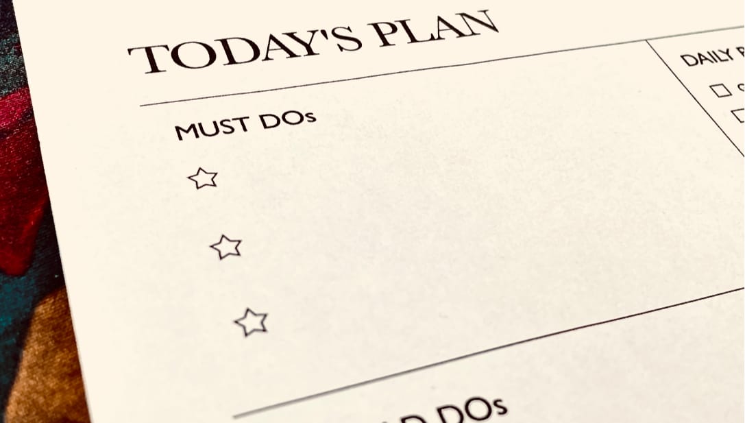 Today's Plan - A4 printable download